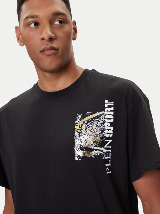 Plein Sport Plein Sport T-Shirt FAEC MTK8368 STE001N Černá Loose Fit