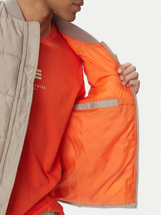 Alpha Industries Alpha Industries Елек 118109 Бежов Regular Fit