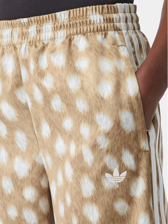 adidas adidas Spodnie dresowe Firebird KT2144 Brązowy jasny Wide Leg