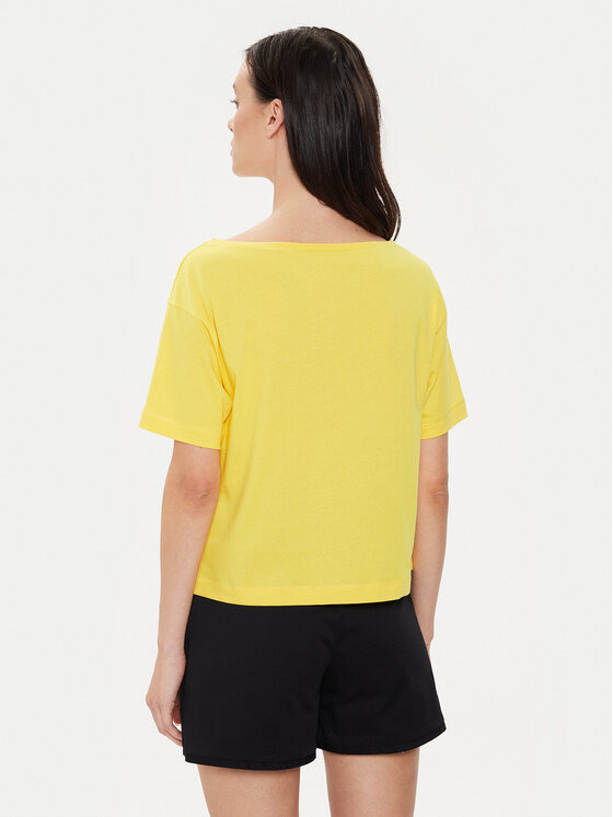 Sisley Sisley Majica 3096L400N Rumena Relaxed Fit