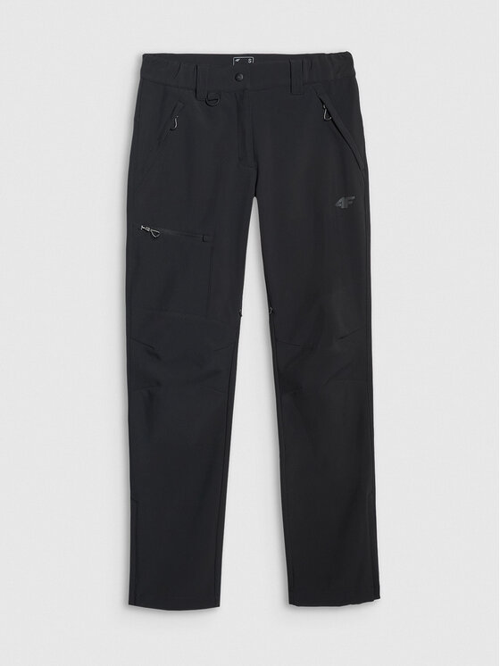 4F 4F Spodnie outdoor HALNY Czarny Regular Fit