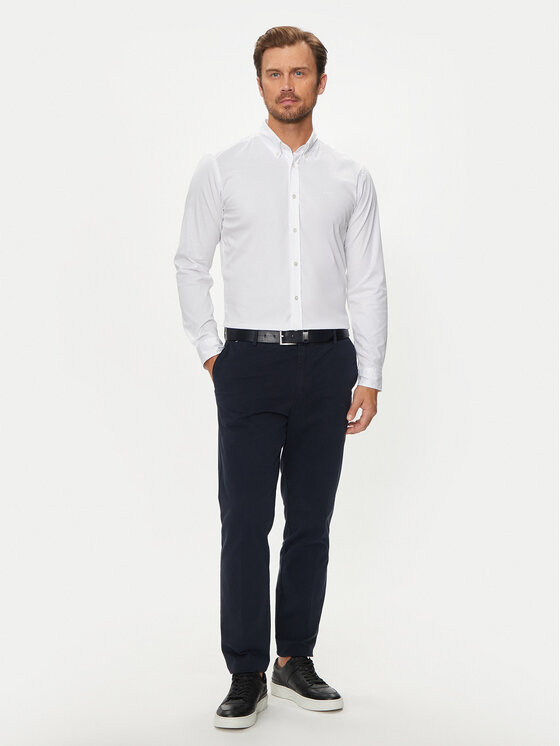 BOSS Boss Camicia Roan 50520291 Bianco Slim Fit