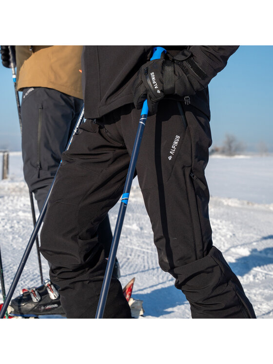 Alpinus Alpinus Spodnie narciarskie MK35095 Czarny Regular Fit
