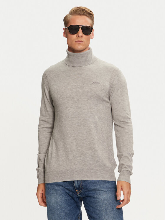 Guess Guess Rollkragenpullover Ebenezer M4BR05 Z3H82 Grau Regular Fit