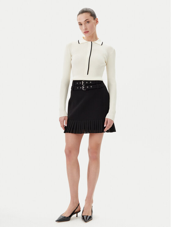 Morgan Morgan Fustă mini 251-JANO Negru Regular Fit