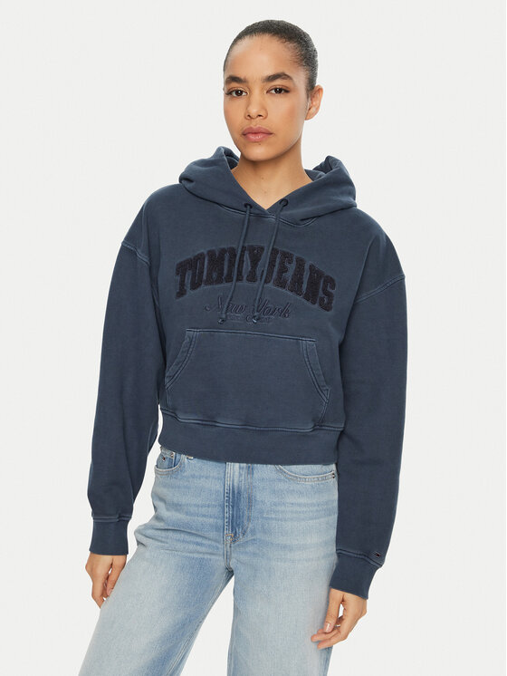 Tommy Jeans Tommy Jeans Pulóver DW0DW19413 Sötétkék Boxy Fit