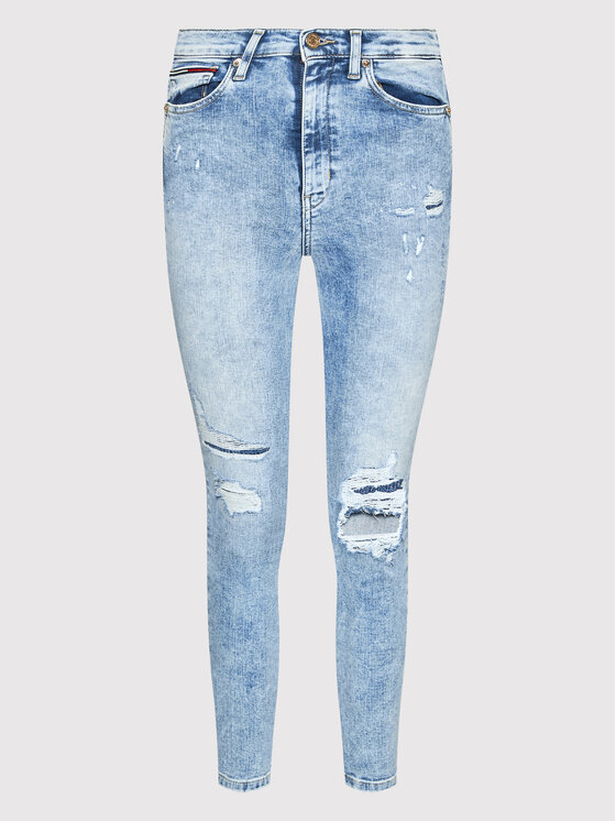 Tommy Jeans Tommy Jeans Farmer Sylvia DW0DW12388 Kék Skinny Ankle Fit