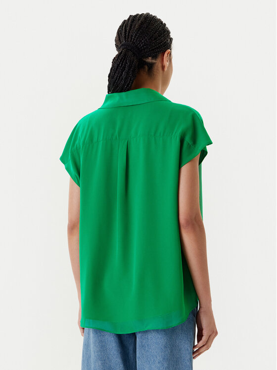Calvin Klein Calvin Klein Bluzka LV044C199G Zielony Regular Fit