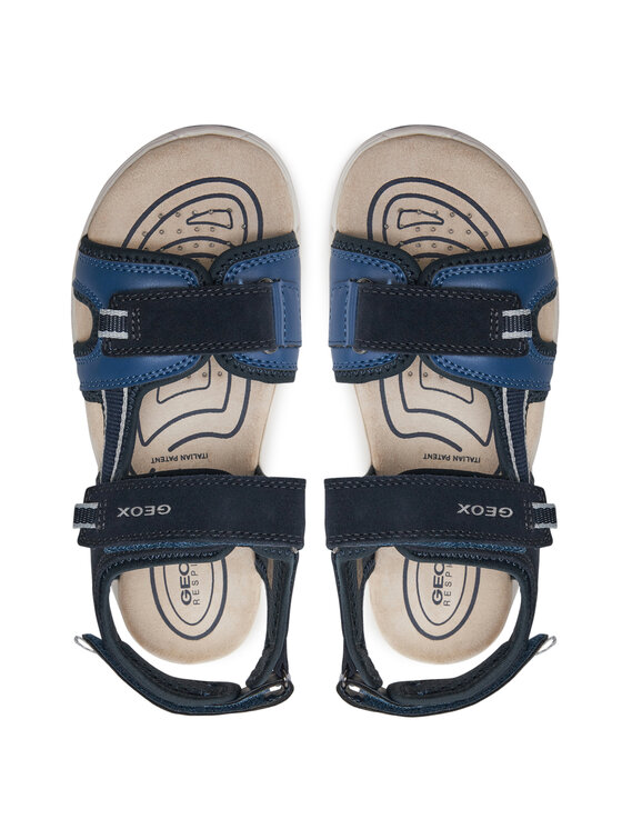 Geox Geox Sandale J Sandal Alben Boy J35AVA 01520 CF44M D Tamnoplava