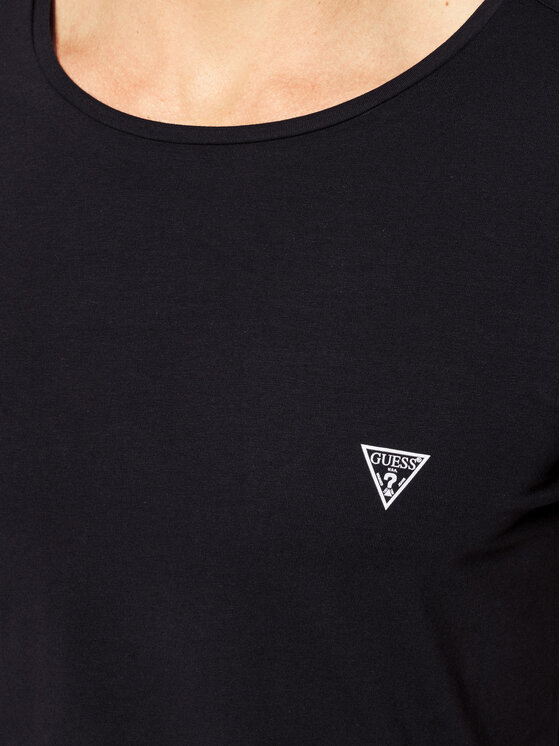 Guess Guess T-Shirt U97M00 JR003 Μαύρο Slim Fit