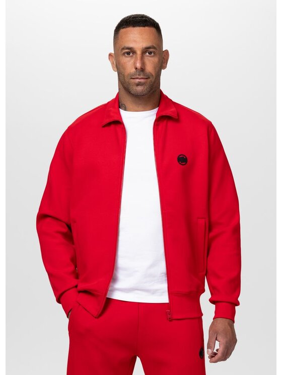 PITBULL PITBULL Bluza CHARGER SMALL LOGO Czerwony Regular Fit