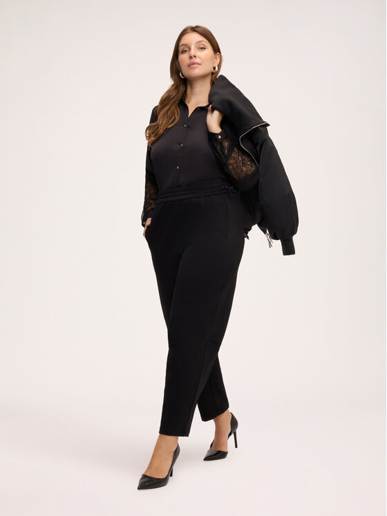 Fiorella Rubino Fiorella Rubino Pantaloni di tessuto P048E100083N033 Nero Baggy Fit