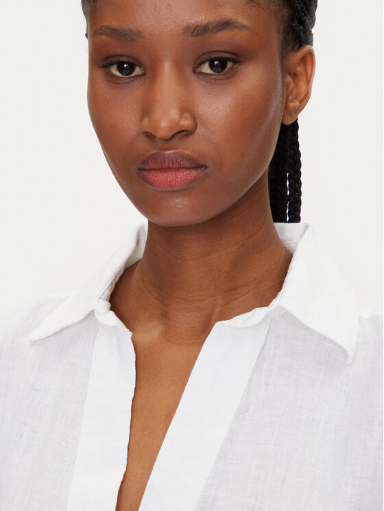 Gant Gant Poletna obleka 4503433 Bela Relaxed Fit