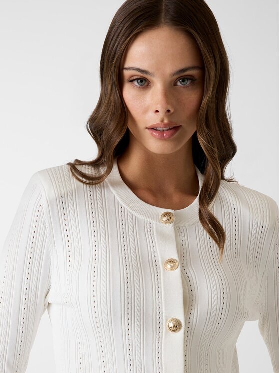 Guess Guess Sweter 183559 Beżowy Classic Fit