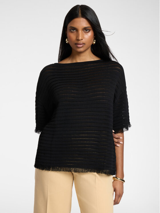Elena Mirò Elena Mirò Maglione M547E001928N033 Nero Boxy Fit