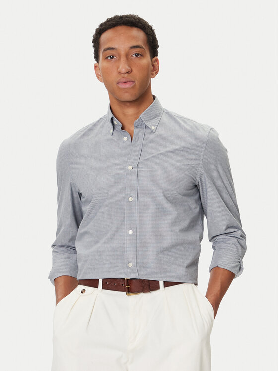 Marc O'Polo Marc O'Polo Риза M28 7302 42172 Светлосиньо Regular Fit