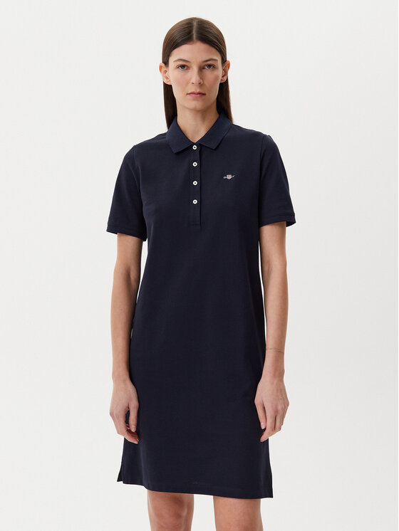 Gant Každodenné šaty Shield 4201529 Tmavomodrá Regular Fit