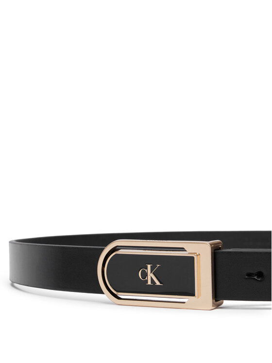 Calvin Klein Calvin Klein Gürtel Round Ck Enamel Plaque 20Mm LV04F7109G Schwarz