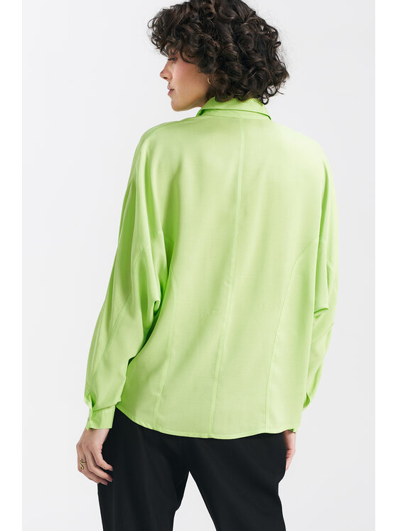 NIFE NIFE Halenka B158 Zelená Classic Fit