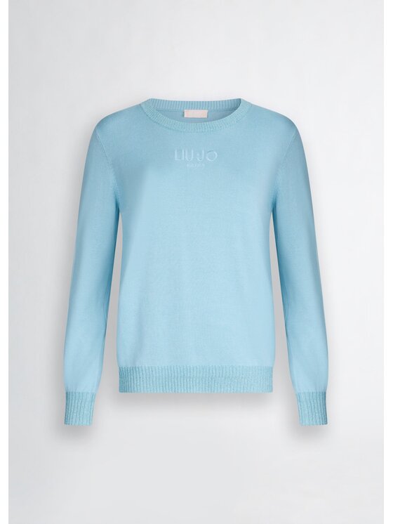 Liu Jo Liu Jo Bluzka TA5060MS49I34411 Błękitny Regular Fit