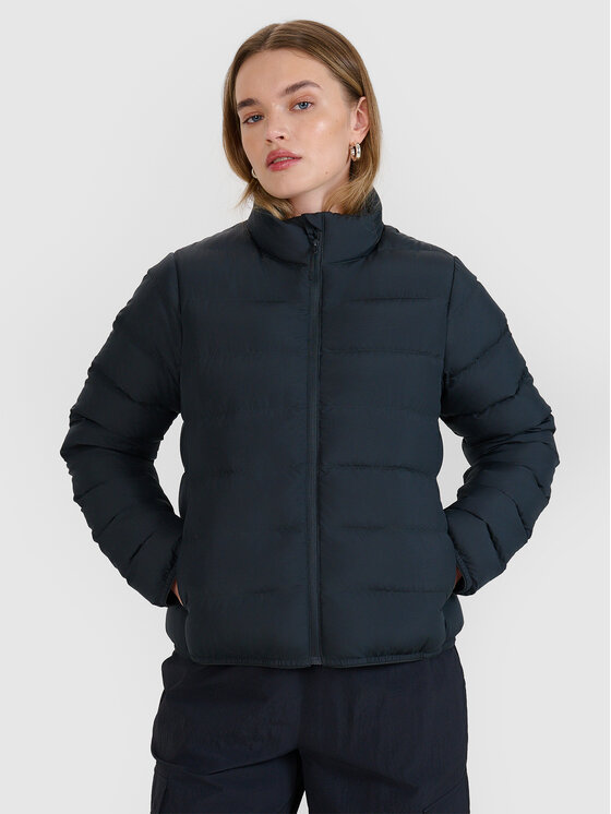 4F 4F Kurtka puchowa MIDSHOP TEXTILE Czarny Regular Fit