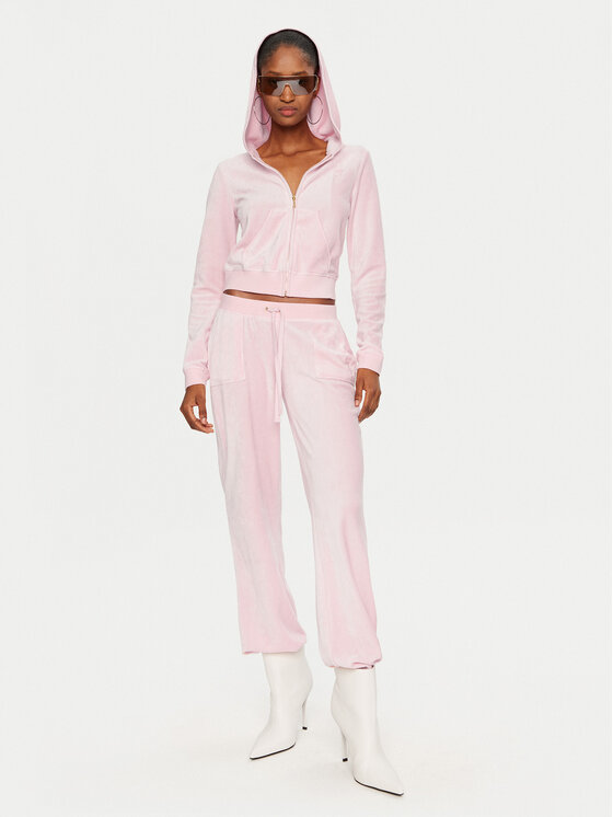 Juicy Couture Juicy Couture Bluza Robyn JCSEBJ007 Różowy Slim Fit
