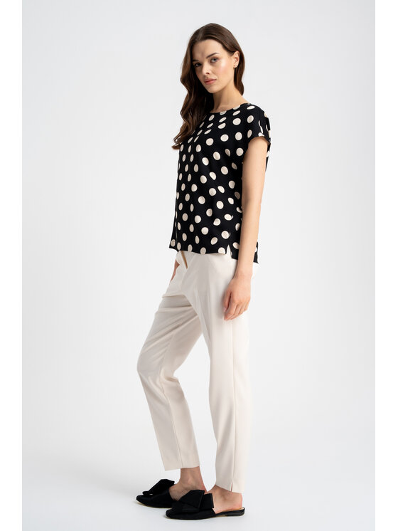 CLICK CLICK Μπλουζάκι 10-6756 Μαύρο Loose Fit