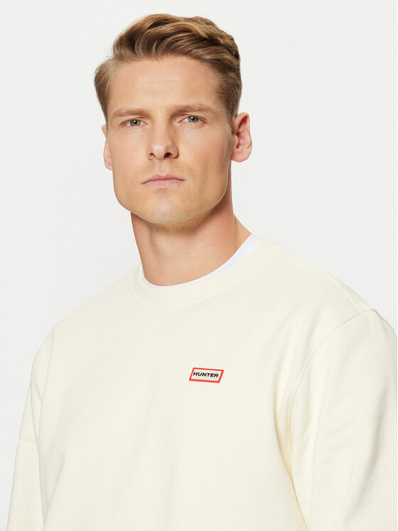 Hunter Hunter Majica dugih rukava Victor HARM0040242 Écru Regular Fit
