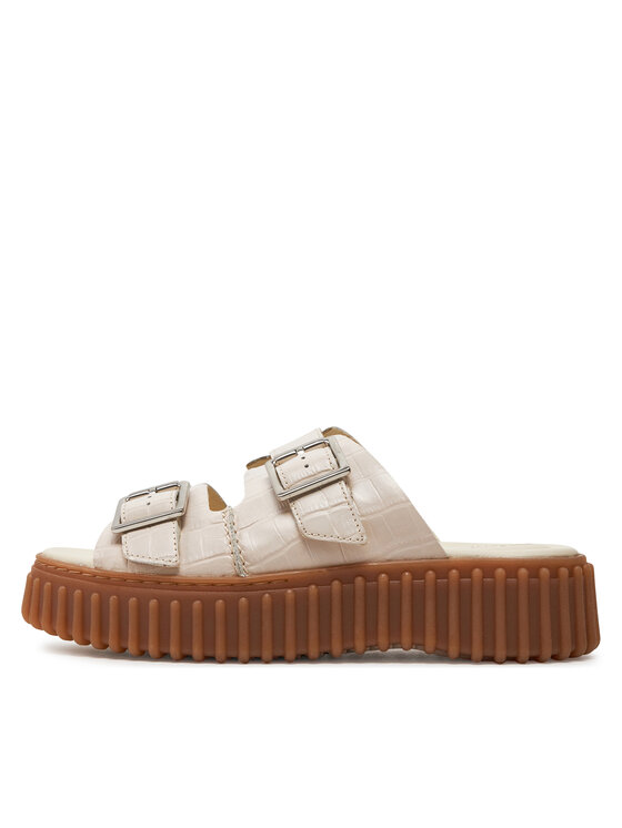 Clarks Clarks Iešļūcenes Torhill Slide 26176430 Bēšs