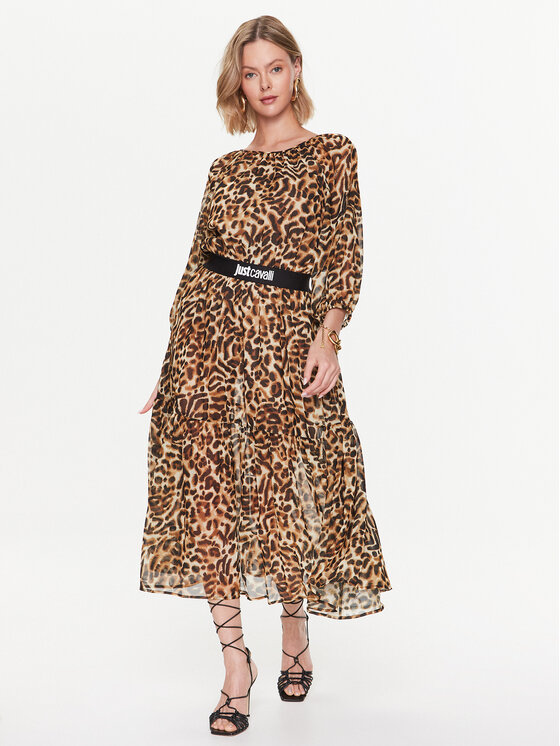 Just Cavalli Rochie de zi 74PBO932 Maro Regular Fit