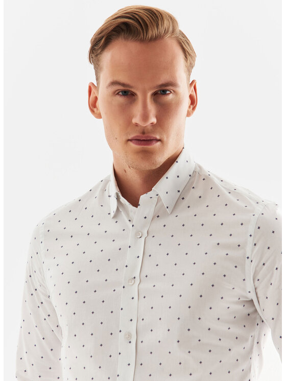 Pako Lorente Pako Lorente Koszula P22WF-1X-053 Biały Slim Fit