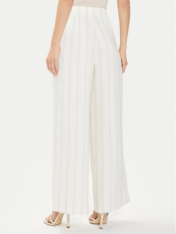 Tamaris Apparel Tamaris Apparel Medžiaginės kelnės Carrara TAW0533 Écru Wide Leg