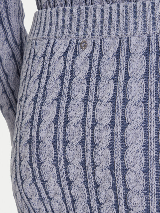 Guess Guess Mini sukně W5YD68 Z3OU0 Modrá Regular Fit