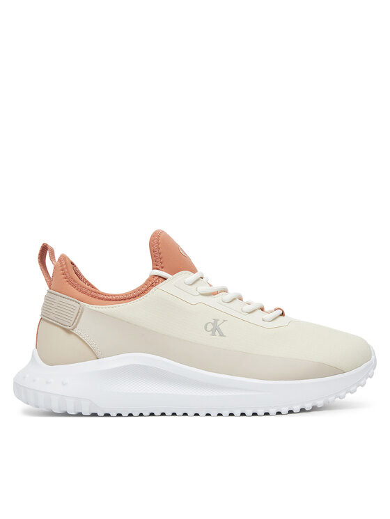 Calvin Klein Jeans Calvin Klein Jeans Снікерcи Eva Runner Low Lace Mix In YW0YW01759 Écru