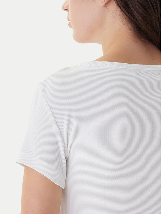 Tommy Jeans Tommy Jeans Marškinėliai Essential DW0DW17385 Balta Slim Fit