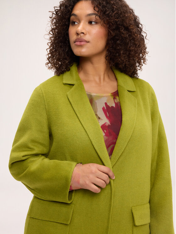 Fiorella Rubino Fiorella Rubino Cappotto invernale 0237T000390N005 Verde chiaro Regular Fit