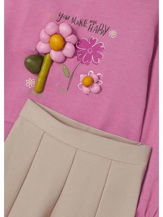 Mayoral Mayoral Komplet bluza i legginsy 4710 Kolorowy Regular Fit