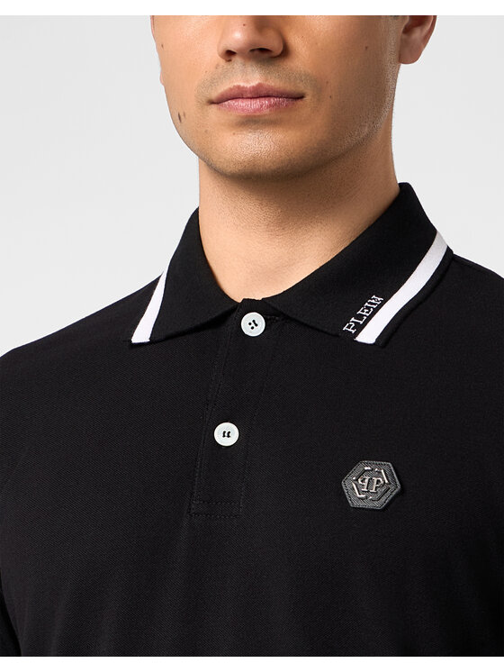 PHILIPP PLEIN PHILIPP PLEIN Polokošeľa 31372 Čierna Slim Fit