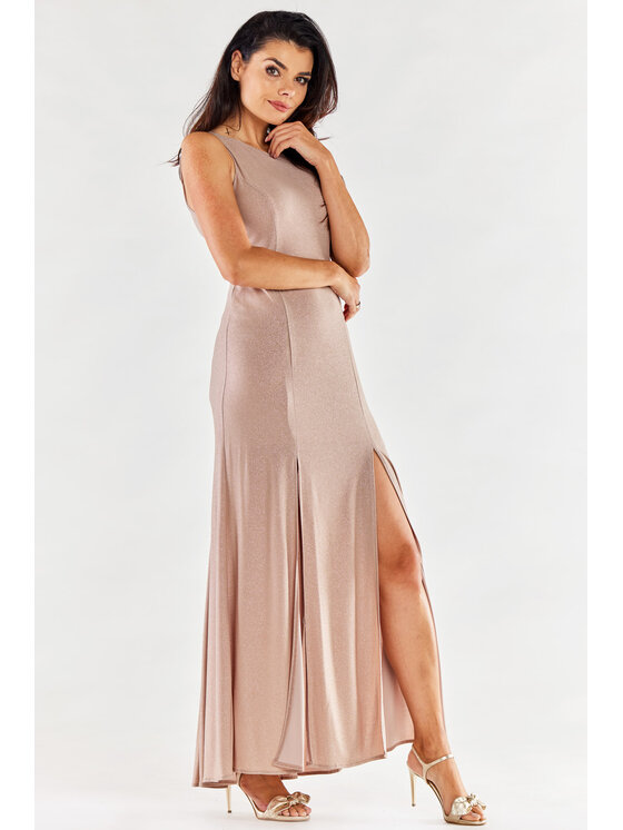 Awama Awama Abito da sera A549 Beige Basic Fit