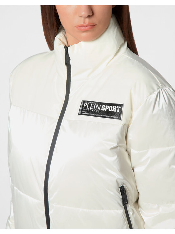 Plein Sport Plein Sport Kurtka bomber 14203 Biały Regular Fit