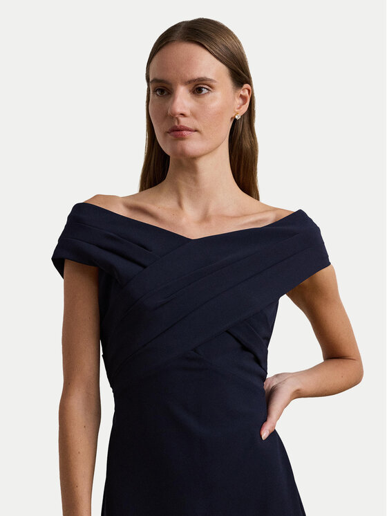 LAUREN RALPH LAUREN LAUREN RALPH LAUREN Večerné šaty 2,53936E+11 Tmavomodrá Slim Fit