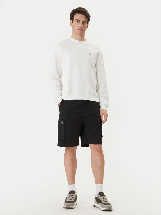 Calvin Klein Jeans Calvin Klein Jeans Šortky z materiálu LV04RB618G Černá Regular Fit