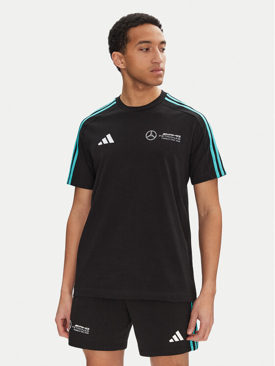 adidas adidas Tričko Mercedes - AMG Petronas Formula One Team DNA JV5425 Čierna Regular Fit