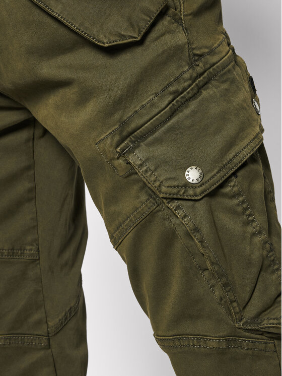 Alpha Industries Alpha Industries Kalhoty z materiálu Combat 126215 Zelená Slim Fit