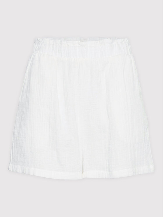 Vero Moda Vero Moda Šortky z materiálu Natali 10262930 Bílá Regular Fit