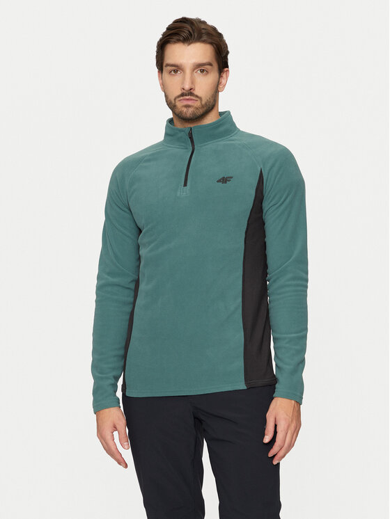 4F Termo bielizeň vrchné diely 4FWAW24UFLEM045 Zelená Slim Fit