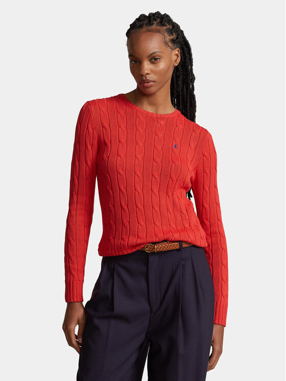 Polo Ralph Lauren Polo Ralph Lauren Sveter Julianna 211891640016 Červená Slim Fit