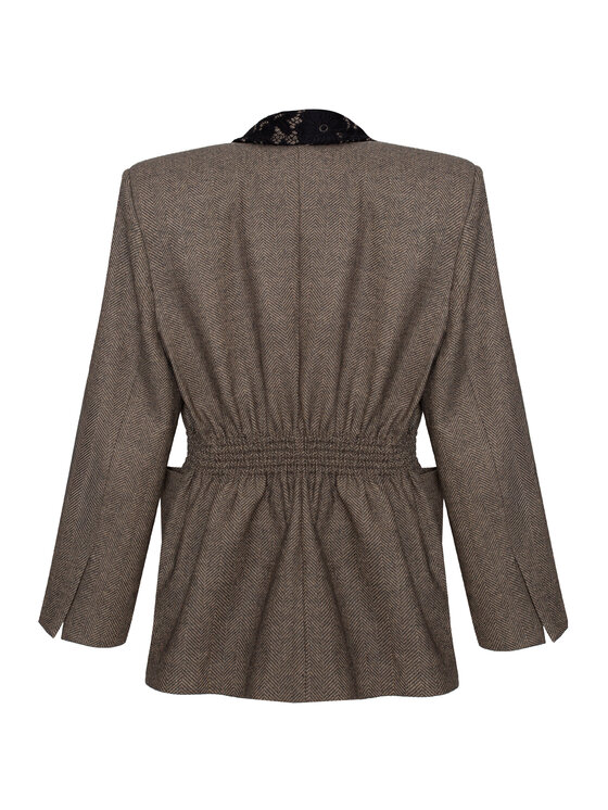 Magda Matyja Magda Matyja Marynarka MARGOT BLAZER Brązowy Oversize