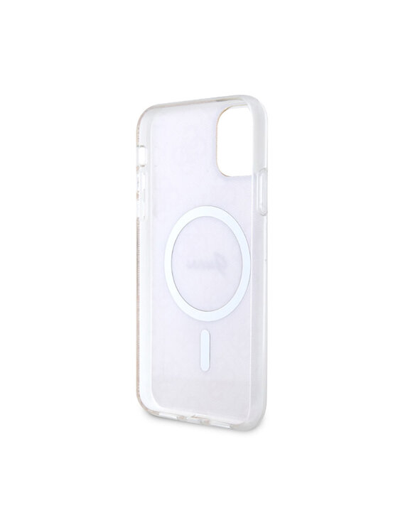 Guess Guess Etui na telefon Hardcase 4G MagSafe Różowe złocenie