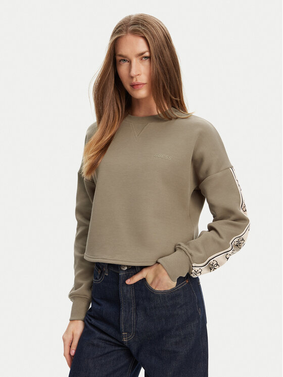 Guess Guess Bluză V3BQ16 KB3P2 Maro Regular Fit